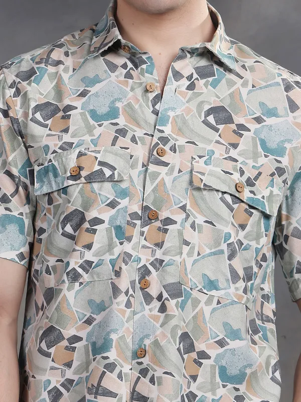 Blue_Cotton_Half_Sleeve_Stone_Cut_Pattern_Printed_Shirts_For_Men