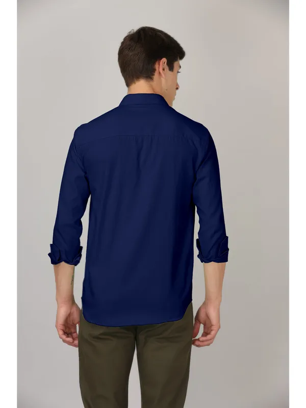 Navy_Blue_Cotton_Full_Sleeve_Classic_Formal_Plain_Shirts_For_Men