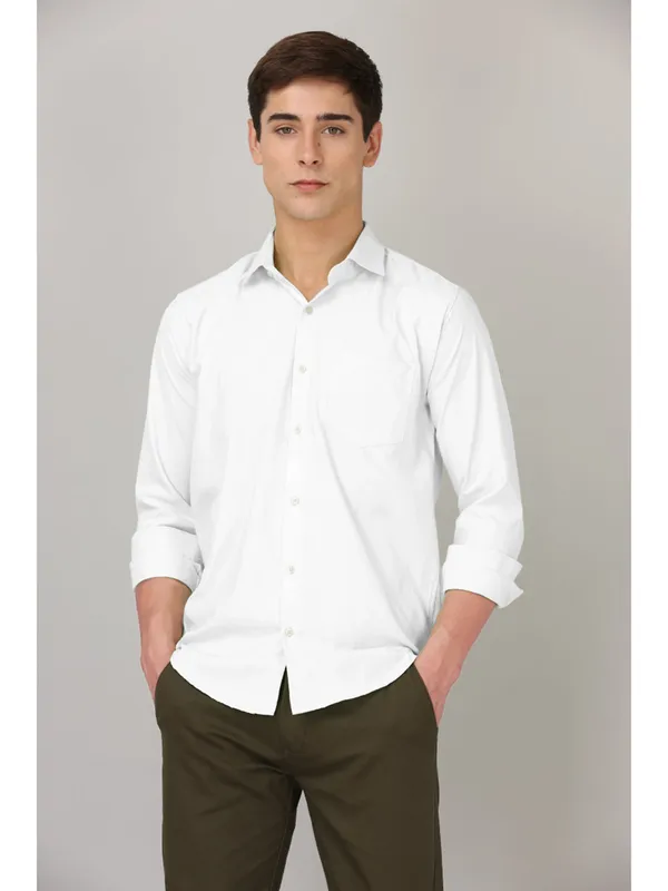 Pearl_White_Cotton_Full_Sleeve_Formal_Plain_Shirts_For_Men