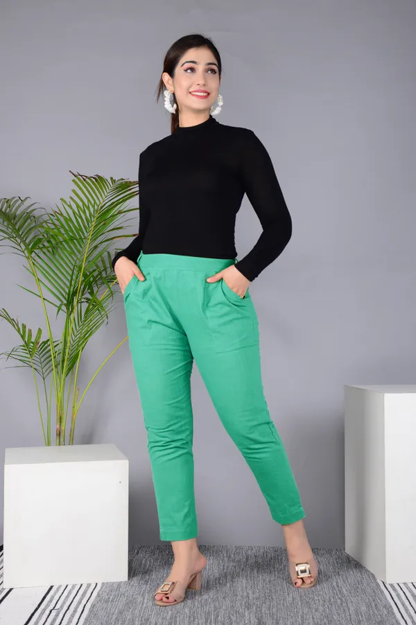 Aqua_Blue_Cotton_Classic_Regular_Fit_Solid_Pant_For_Girl