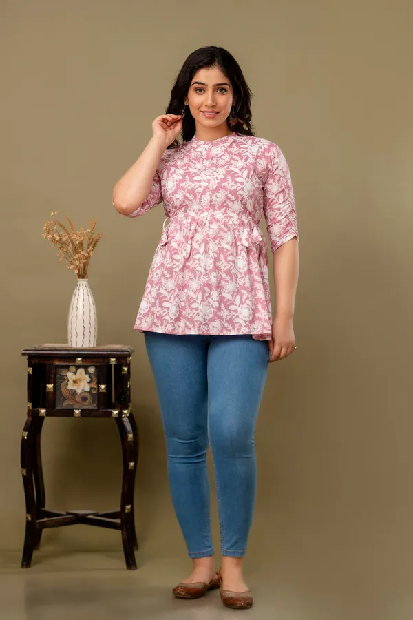Baby_Pink_Classic_Regular_Fit_Solid_Short_Top_For_Women