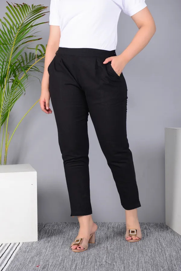 Black_Cotton_Classic_Regular_Fit_Solid_Pant_For_Girl