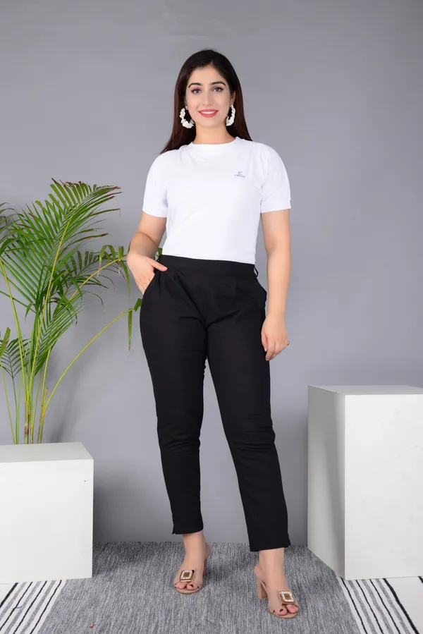 Black_Cotton_Classic_Regular_Fit_Solid_Pant_For_Girl