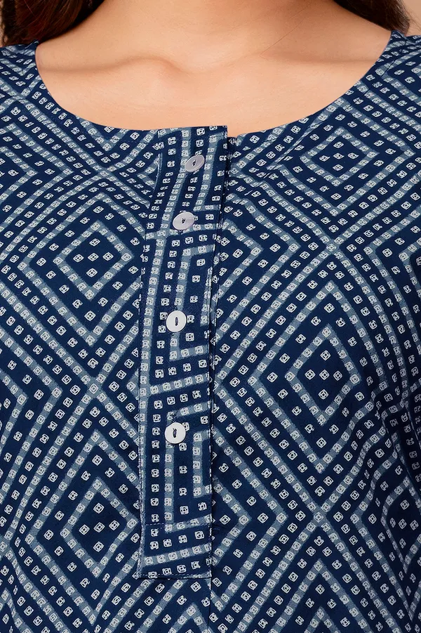 Blue_Classic_Regular_Fit_Solid_Kurti_Top_For_Girl