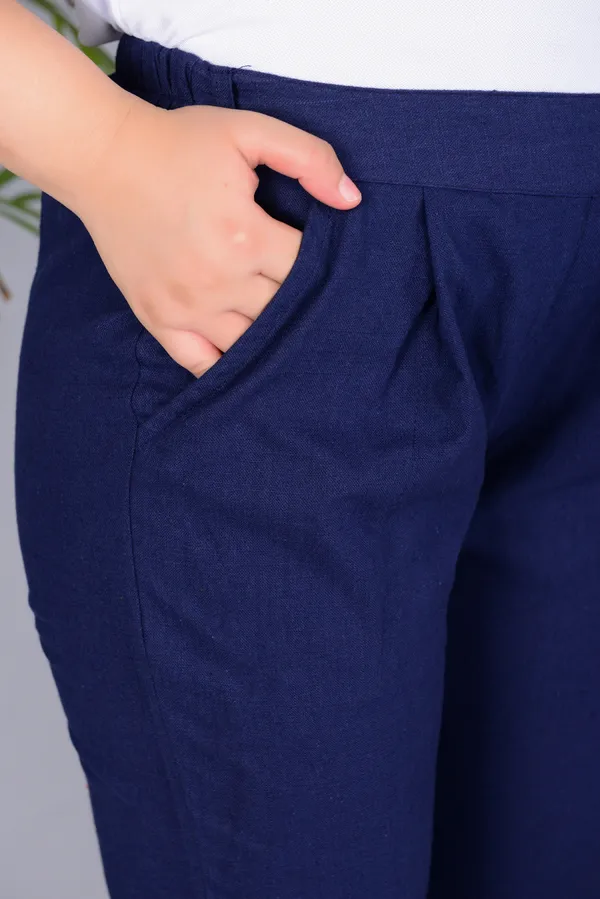 Blue_Regular_Fit_Solid_Pant_for_Girls_|_Pure_Cotton_Classic_Comfort_Wear