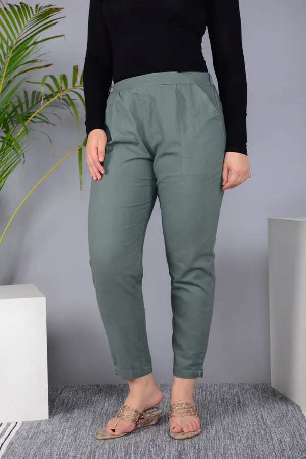 Grey_Cotton_Classic_Regular_Fit_Solid_Pant_For_Girl
