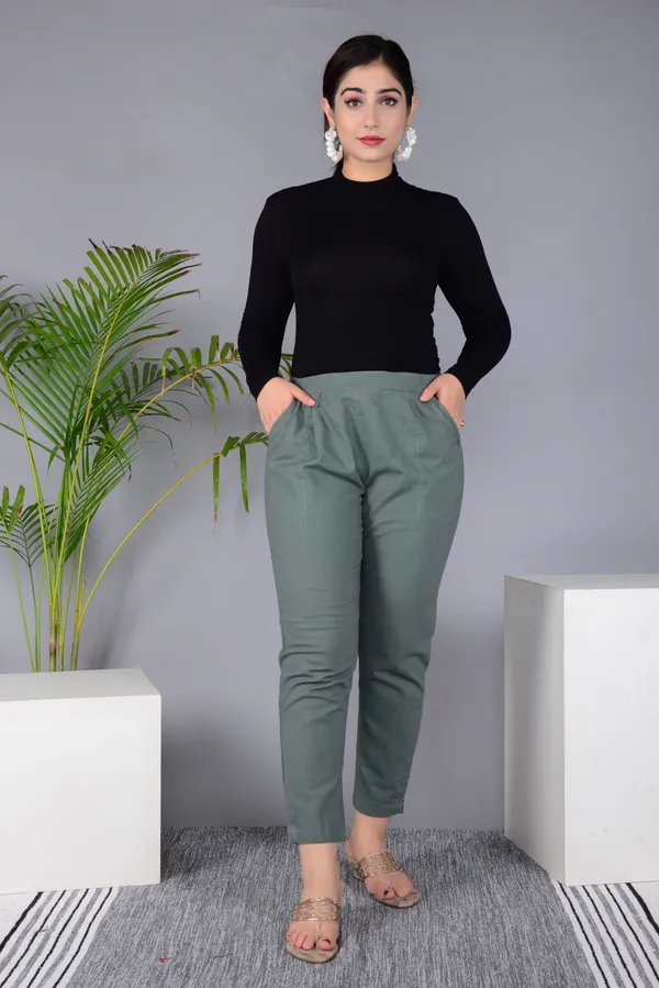 Grey_Cotton_Classic_Regular_Fit_Solid_Pant_For_Girl