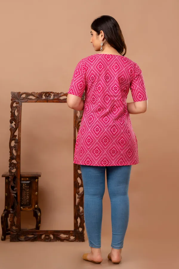 Pink_Classic_Regular_Fit_Solid_Kurti_Top_For_Girl