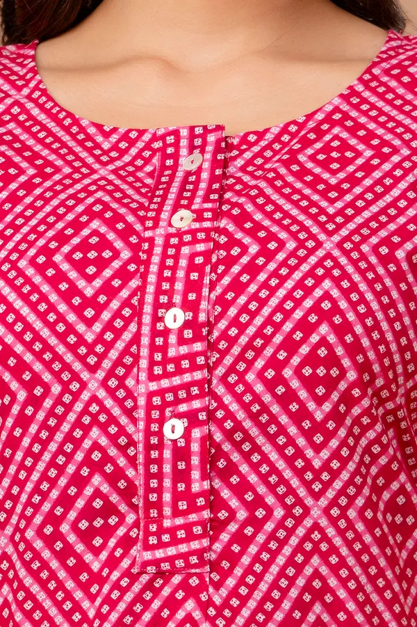 Pink_Classic_Regular_Fit_Solid_Kurti_Top_For_Girl