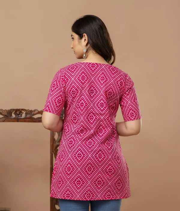 Pink_Classic_Regular_Fit_Solid_Kurti_Top_For_Girl