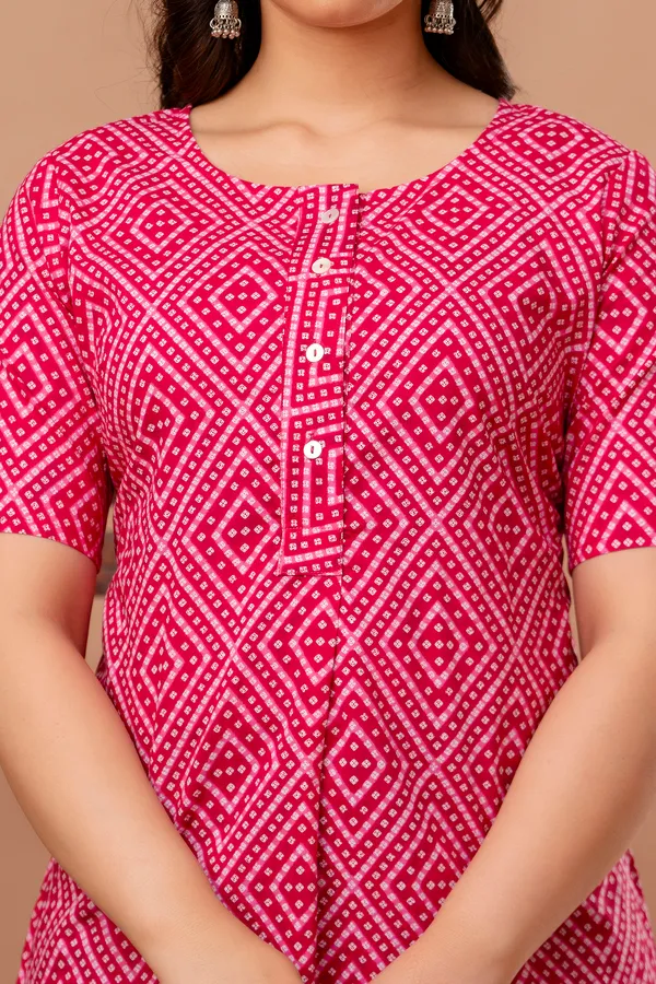 Pink_Classic_Regular_Fit_Solid_Kurti_Top_For_Girl
