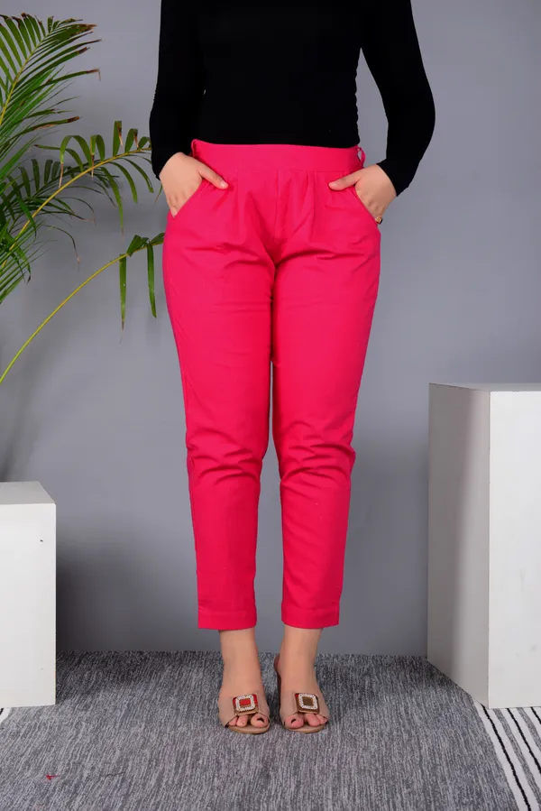 Pink_Cotton_Classic_Regular_Fit_Solid_Pant_For_Girl