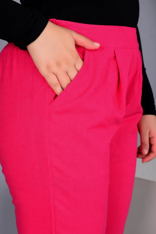Pink_Cotton_Classic_Regular_Fit_Solid_Pant_For_Girl
