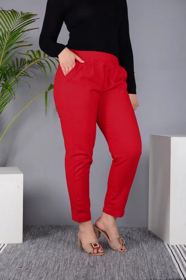 Red_Regular_Fit_Solid_Pant_for_Girls_|_Pure_Cotton_Classic_Comfort_Wear
