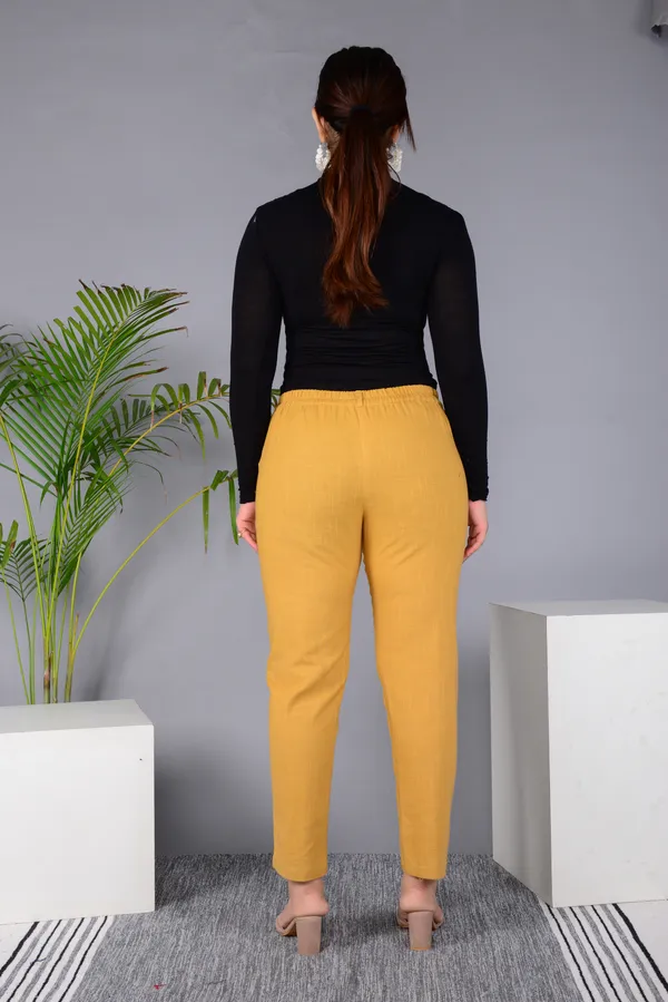 Yellow_Regular_Fit_Solid_Pant_for_Girls_|_Pure_Cotton_Classic_Comfort_Wear