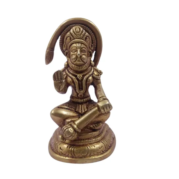 Golden_Handcrafted_Superfine_Brass_Shree_Bajrangbali_Idol_Sitting_On_A_Brass_Singhaasan_With_Long_Tail_(6_X_3_X_10_Cm)
