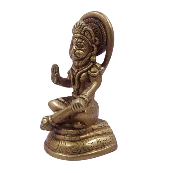 Golden_Handcrafted_Superfine_Brass_Shree_Bajrangbali_Idol_Sitting_On_A_Brass_Singhaasan_With_Long_Tail_(6_X_3_X_10_Cm)