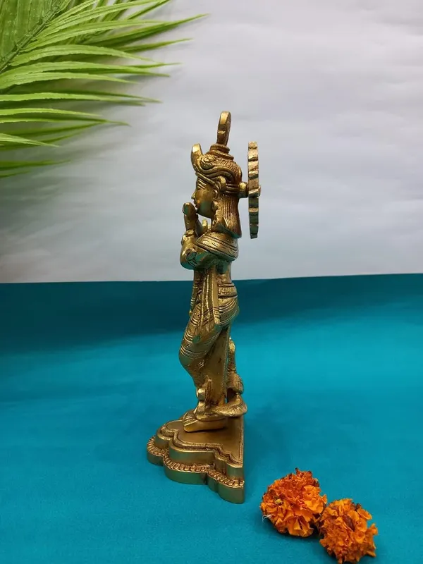 Golden_Handcrafted_Superfine_Brass_Antique_Shree_Radha_Krishna_Ji_Idol_Standing_On_A_Brass_Base_(20_X_7_X_17_Cm)