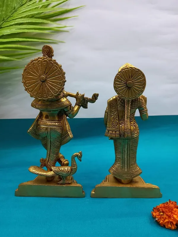 Golden_Handcrafted_Superfine_Brass_Antique_Shree_Radha_Krishna_Ji_Idol_Standing_On_A_Brass_Base_(20_X_7_X_17_Cm)