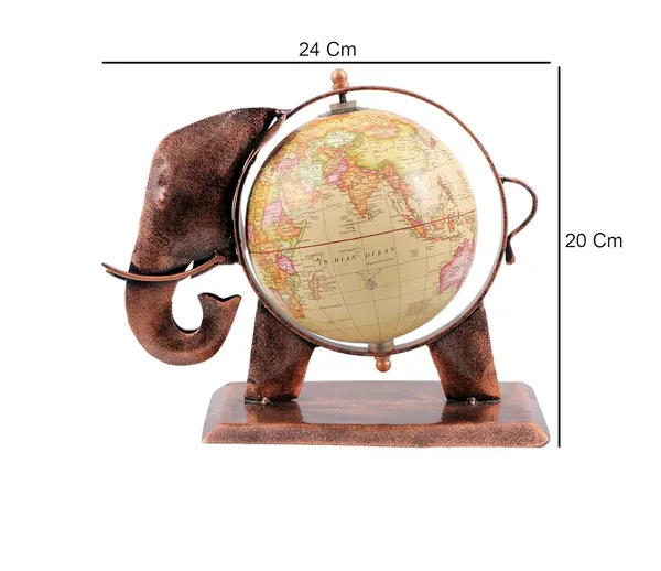 Copper_Metal_Table_Globe_Elephant_Shaped_With_A_Revolving_Tummy_(25_X_10_X_20_Cm)