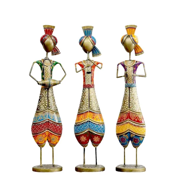 Motley_Turban_Musicians_Handpainted_Iron_Figurines_Playing_Music_In_Standing_Posture_(Set_Of_3)_(63_X_12_X_47_Cm)