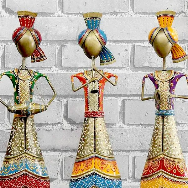Motley_Turban_Musicians_Handpainted_Iron_Figurines_Playing_Music_In_Standing_Posture_(Set_Of_3)_(63_X_12_X_47_Cm)