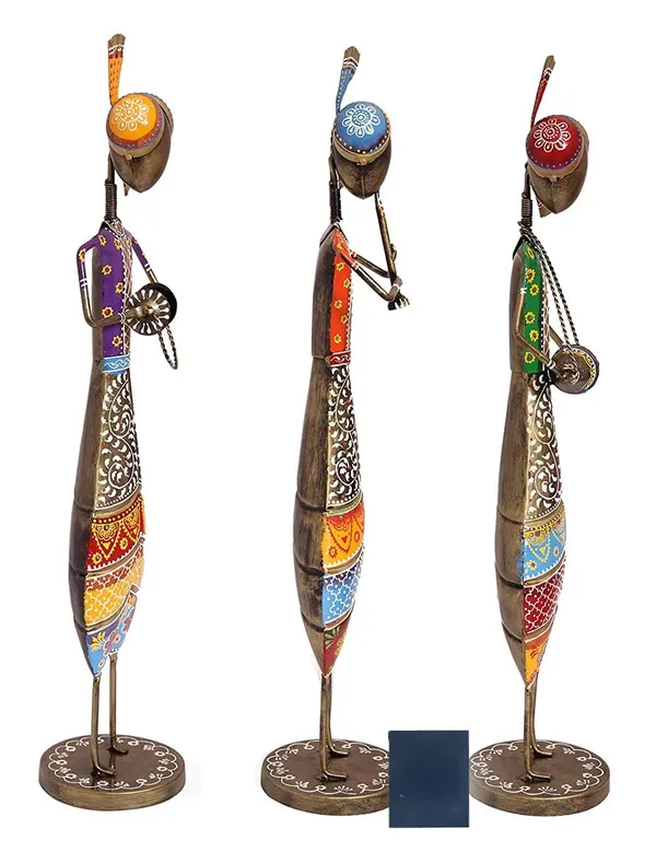 Motley_Turban_Musicians_Handpainted_Iron_Figurines_Playing_Music_In_Standing_Posture_(Set_Of_3)_(63_X_12_X_47_Cm)