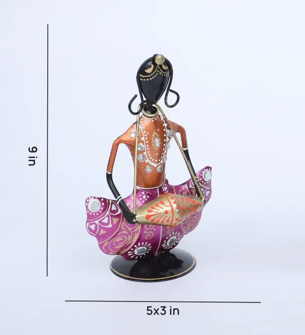 Motley_Lady_Doll_Handpainted_Iron_Figurines_Playing_Music_In_Sitting_Posture_(Set_Of_3)_(37_X_20_X_7_Cm)