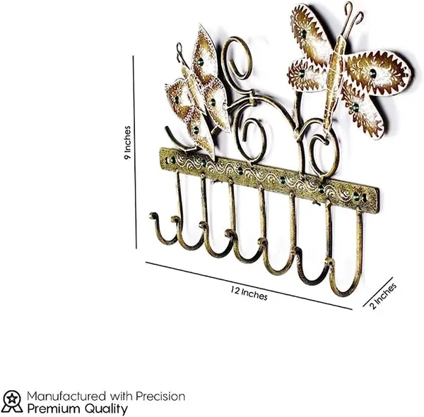 Golden_Premium_Two_Butterflies_Key_Holder_(30_X_20_X_5_Cm)