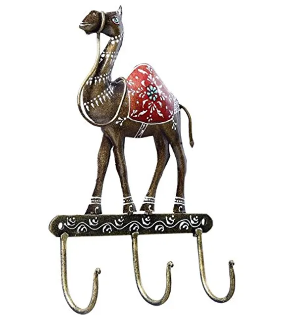 Golden_Camel_Key_Holder_With_Hand_Painted_Hump_Saddle_|_For_Home_&_Office_Decoration_|_(25_X_17_X_7_Cm)