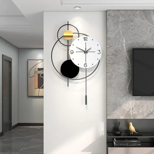 Abstract_Shaped_Analogue_Contemporary_Wall_Clock_black