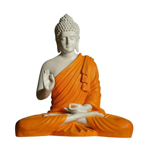 Orange_Meditating_Blessing_Buddha_Resin_Statue_(61_X_37_X_18_Cm)
