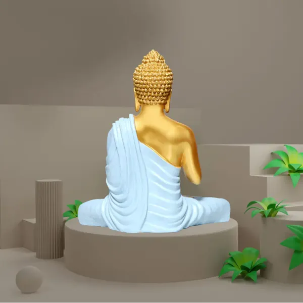 Skyblue_&_Golden_Meditating_Blessing_Buddha_Resin_Statue_(61_X_37_X_20_Cm)