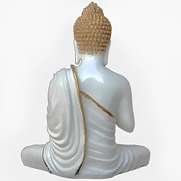 White_Meditating_Blessing_Buddha_Resin_Statue_(61_X_37_X_19_Cm)