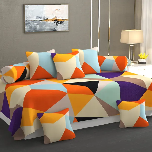 Super_Soft_Glace_Cotton_Early_Teenage_Prints_Diwan_Set_For_Living_Room,_Diwan_Set_Covers_Cotton,_8Pc-_Assymetric_Colors