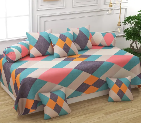 Super_Soft_Glace_Cotton_Geometrical_Prints_Diwan_Set_For_Living_Room,_Diwan_Set_Covers_Cotton,_8Pc-_Amazing_Rohmbus