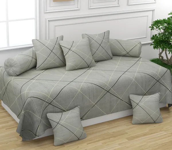 Super_Soft_Glace_Cotton_Geometrical_Prints_Diwan_Set_For_Living_Room,_Diwan_Set_Covers_Cotton,_8Pc-_Linear_Crosses_Steel_Grey