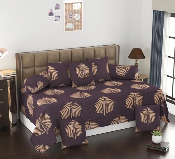 Super_Soft_Glace_Cotton_Autumn_Fall_Prints_Diwan_Set_For_Living_Room,_Diwan_Set_Covers_Cotton,_8Pc-_Palm_Leaves