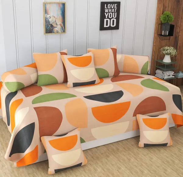 Super_Soft_Glace_Cotton_Early_Teenage_Prints_Diwan_Set_For_Living_Room,_Diwan_Set_Covers_Cotton,_8Pc-_Vibrant_Circles.