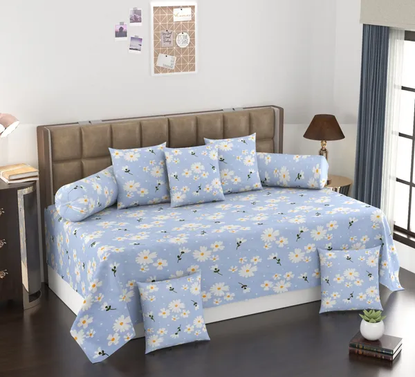 Super_Soft_Glace_Cotton_Spring_Prints_Diwan_Set_For_Living_Room,_Diwan_Set_Covers_Cotton,_8Pc-_White_Dasies