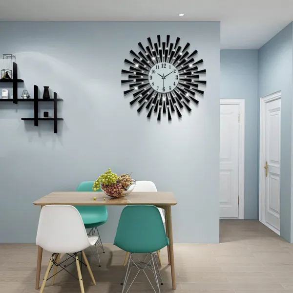 Diamonds_Striking_Metallic_Wall_Clock_Black