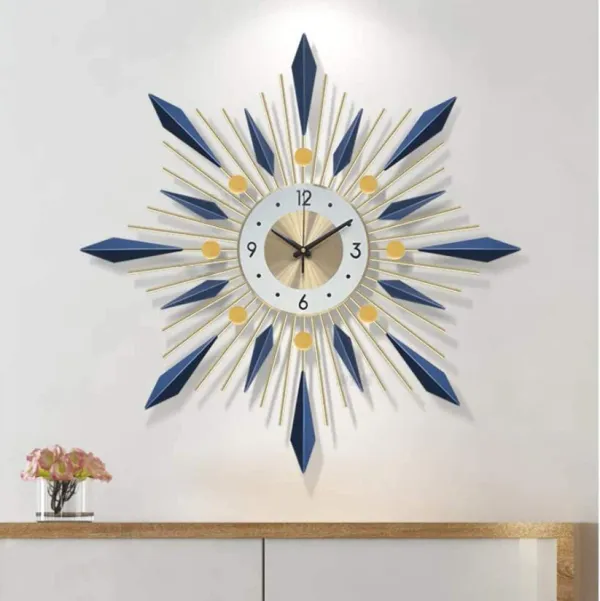 Large_Wall_Clock_Metal_Decorative_Clock-Blue