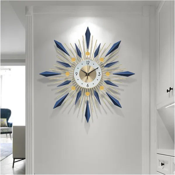 Large_Wall_Clock_Metal_Decorative_Clock-Blue