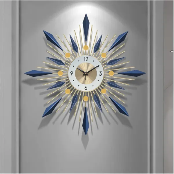 Large_Wall_Clock_Metal_Decorative_Clock-Blue