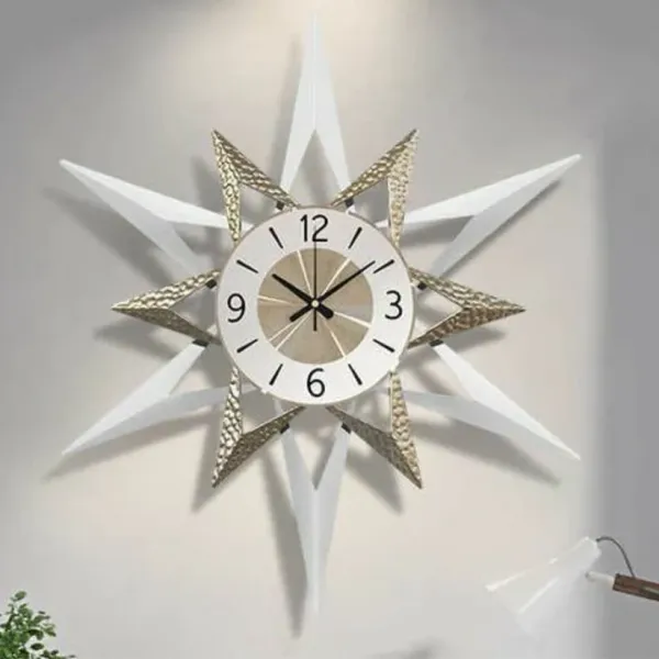 Wall_Clock_3D_Mid-Century_Starburst_Design-White