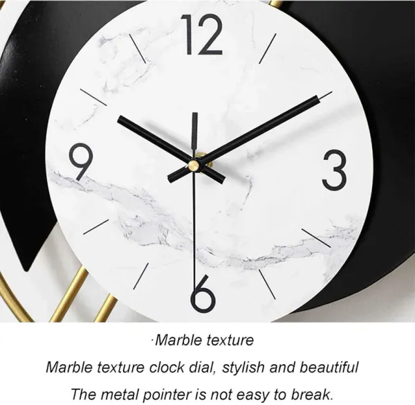 White_&_Black_Abstract_Moon_Shaped_Wall_Clock