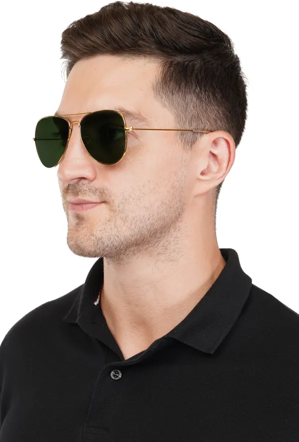 Green_Stainless_Steel_Round_Sunglass_For_Men