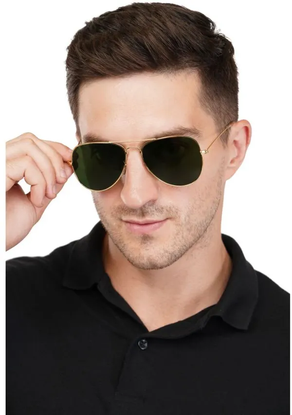 Green_Stainless_Steel_Round_Sunglass_For_Men