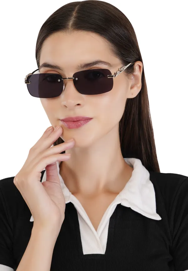 Black_Stainless_Steel_Rectangular_Sunglass_For_Women