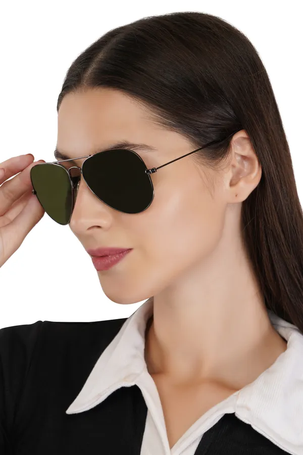 Green_Stainless_Steel_Round_Sunglass_For_Women